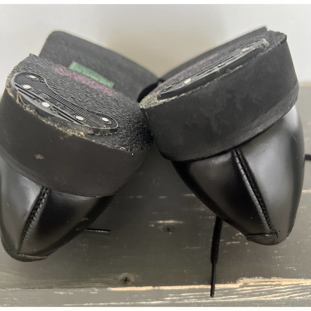 Herman Bootmakers Black Work Shoes Lace Up Neoprene Cushion MENS Size 8D EUC - Picture 11 of 12